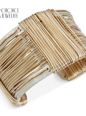 【UR CHOICE】GENUINE●美国ROBERT LEE MORRIS手工编制开口手镯