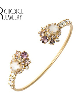 英国镶嵌开口手镯