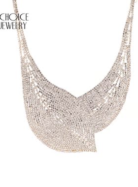 【UR CHOICE】GENUINE●美国I.N.C原单正品银色叶子闪亮项链