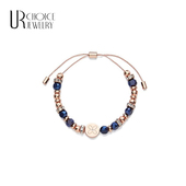 澳洲MMO小众奢蓝色水晶通勤风金色手链 GENUINE CHOICE