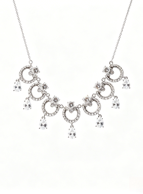 URCHOICE老钱风多层荧光项链