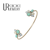 英国新兴品牌MarchS蓝绿色开口细手镯 GENUINE CHOICE