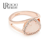 CHOICE GENUINE 澳洲MMO检返带包装 玫瑰金色天然粉水晶