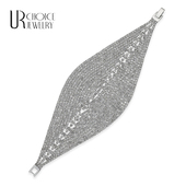 CHOICE GENUINE 美国I.N.C原单正品 银色叶子闪亮手链手镯