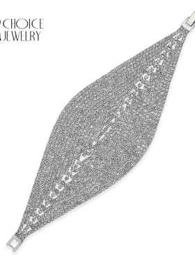 【UR CHOICE】GENUINE●美国I.N.C原单正品银色叶子闪亮手链手镯