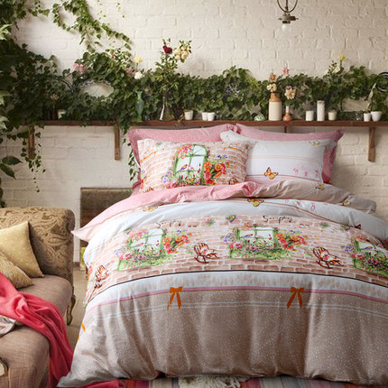 TUCANO 简约时尚臻绒四件套磨毛床单被套秋冬季1.8m床上用品套件