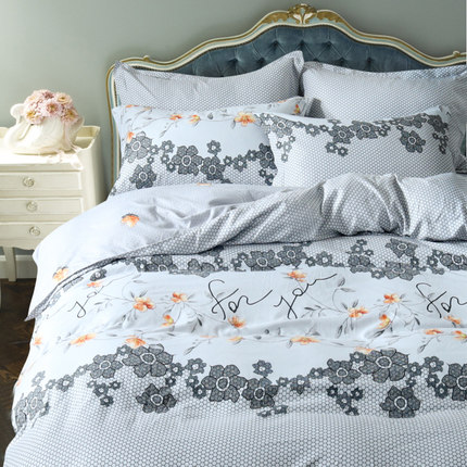 TUCANO 简约时尚臻绒四件套磨毛床单被套秋冬季1.8m床上用品套件