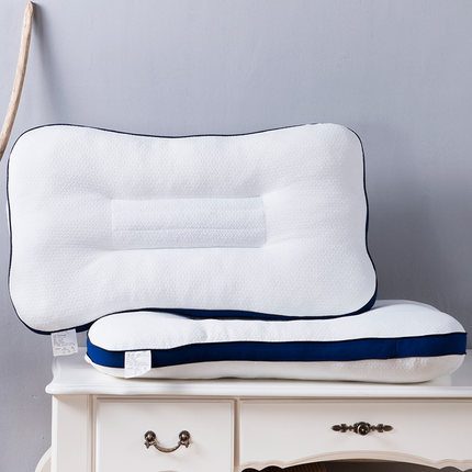 一对装】七好啄木鸟全棉针织决明子枕头枕芯学生单双成人护颈椎枕