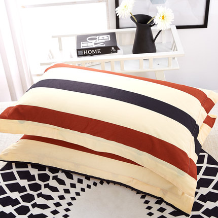 七好啄木鸟【一对装】全棉斜纹枕套枕芯套 纯棉枕头套 48*74枕套