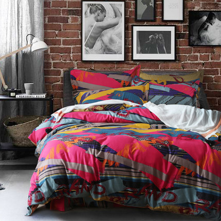 TUCANO 简约时尚臻绒四件套磨毛床单被套秋冬季1.8m床上用品套件