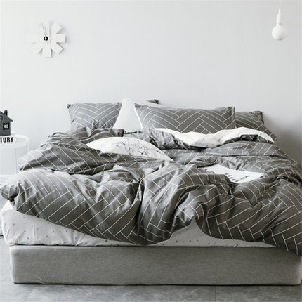 纯棉四件套全棉套件1.5米1.8m双人床上用品被套床单1.2m三件套