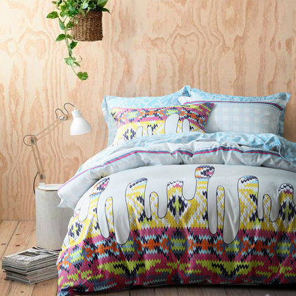 TUCANO 简约时尚臻绒四件套磨毛床单被套秋冬季1.8m床上用品套件