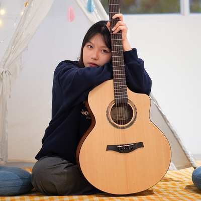 GUITARIST单板正品木吉他初学者男生女生新手入门民谣吉他41寸