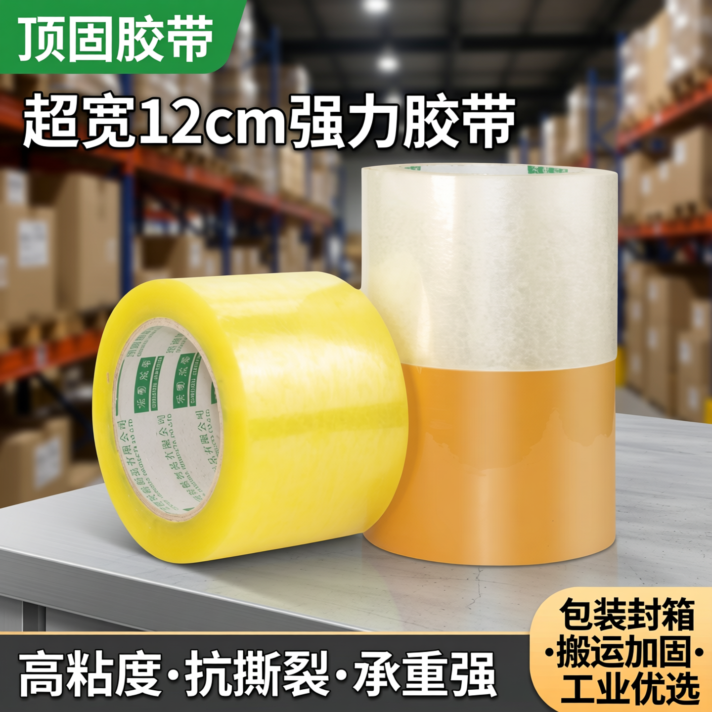 胶带透明宽大号8cm超宽10厘米12公分胶布7强力高粘度加宽胶卷特宽