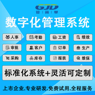 企业管理系统erp进销存mes生产wms仓库oa办公crm客户软件定制开发
