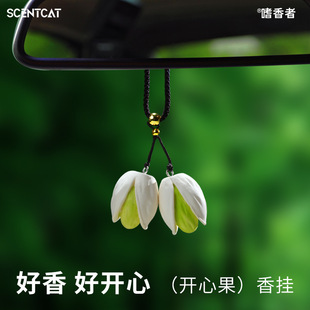 开心果车载香薰汽车挂件香片车用挂饰品香氛车内持久留香 2025新款