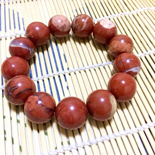 清仓网红古朴天然原石战国红南红玛瑙的伴生矿手串红碧石手链微瑕