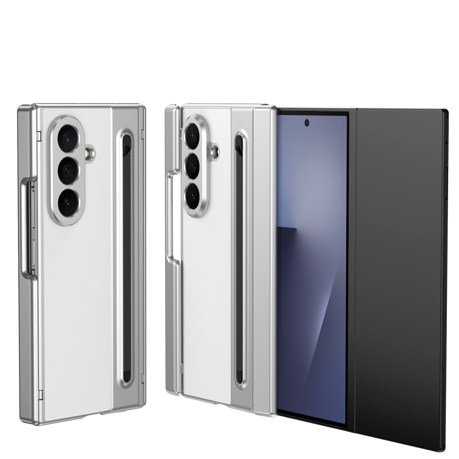 适用三星GalaxyZ TriFold手機壳新款超薄全包铰链防摔超薄Z triFold三折叠屏保护套Case壳膜一体高档商务男女