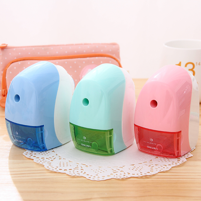 得力手动素描美术生专用刨笔机