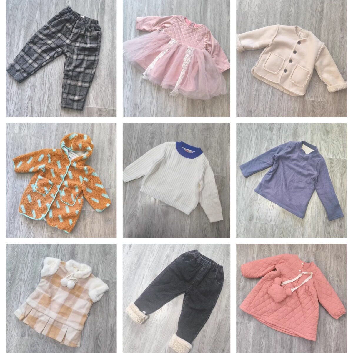 品牌童装 韩版男女童冬款儿童裤子裙子棉服毛衣T恤套装 特价