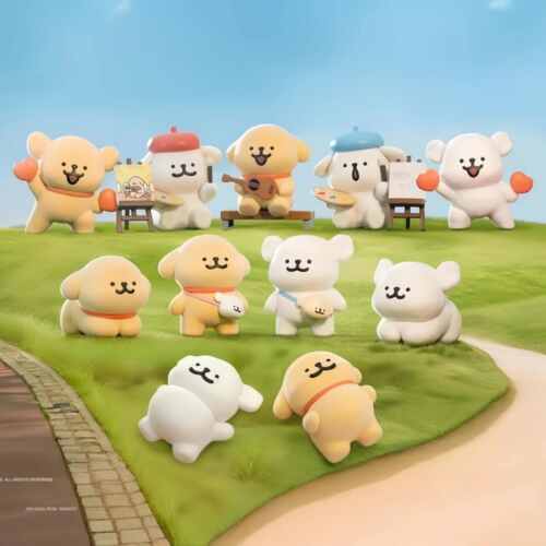 现货正版线条小狗我俩世界第要好一盲盒植绒潮玩手办公仔礼物摆件