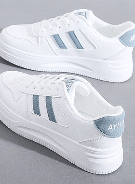 小白鞋女鞋2024春秋新款女士潮鞋子百搭透气夏季网面休闲运动板鞋