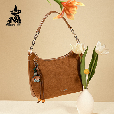 稻草人女包2025新款HOBO包包女式单肩腋下包小众大容量上班通勤包