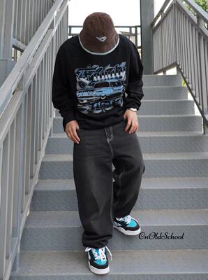 oldschool经典老派直筒牛仔裤