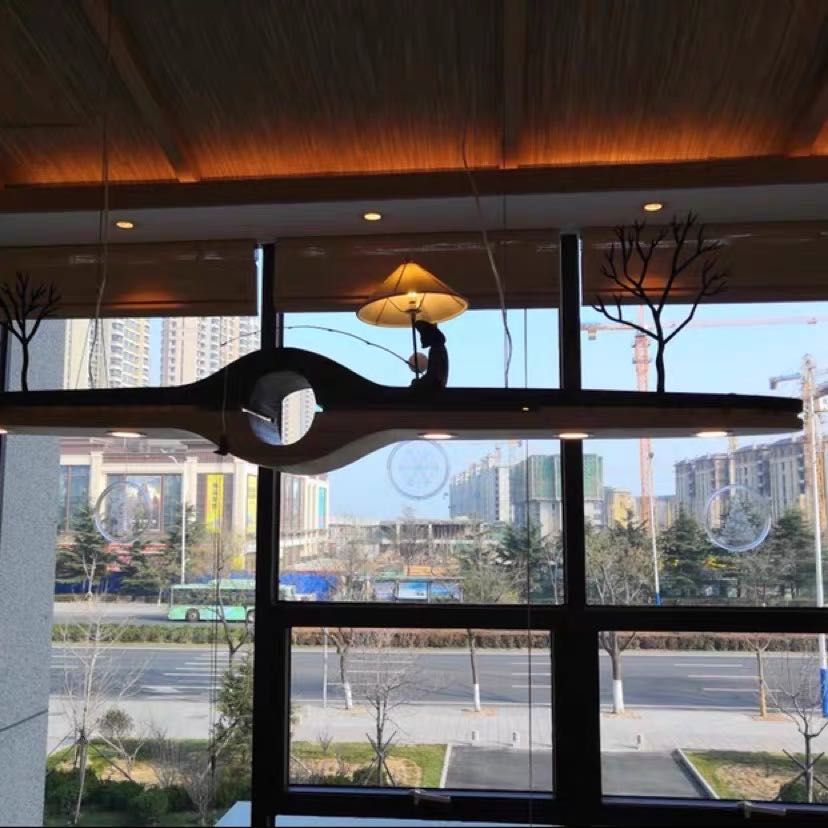 禅意风广东艺术餐厅书房吊灯