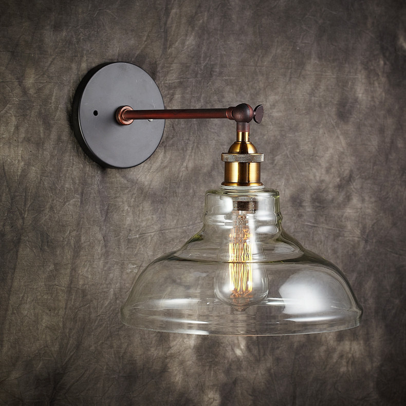 美式西餐厅幼稚园面包店KTV火锅店室内装饰玻璃壁灯 工业风 灯具,家装灯饰光源,壁灯,淘宝优惠券,粉丝福利购,淘宝优惠卷