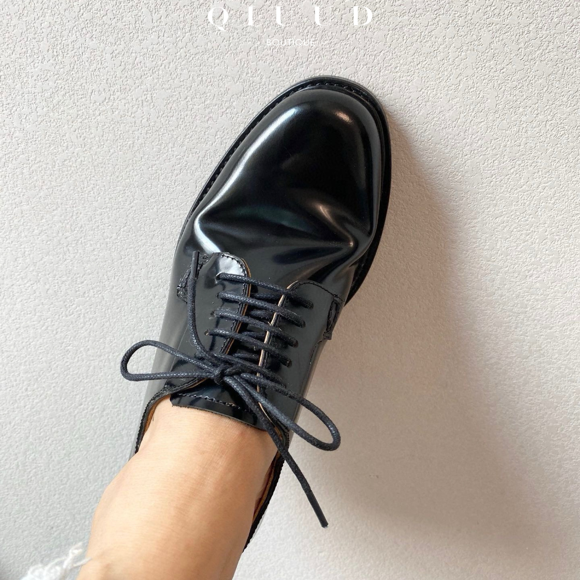 QIUU经典英伦风复古德比皮鞋