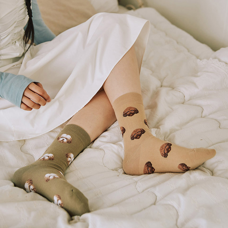 莫兰迪常规韩国进口四季卡通袜子