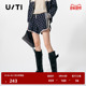 TI花版 新款 抽绳潮毛织短裤 百搭设计感休闲裤 春季 女时尚 尤缇时尚