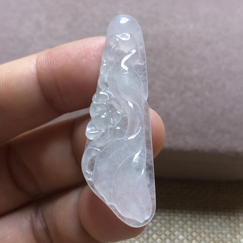 缅甸玉石A货翡翠珠宝玉雕玉器文玩老坑料冰种凤凰小玉牌挂件吊坠