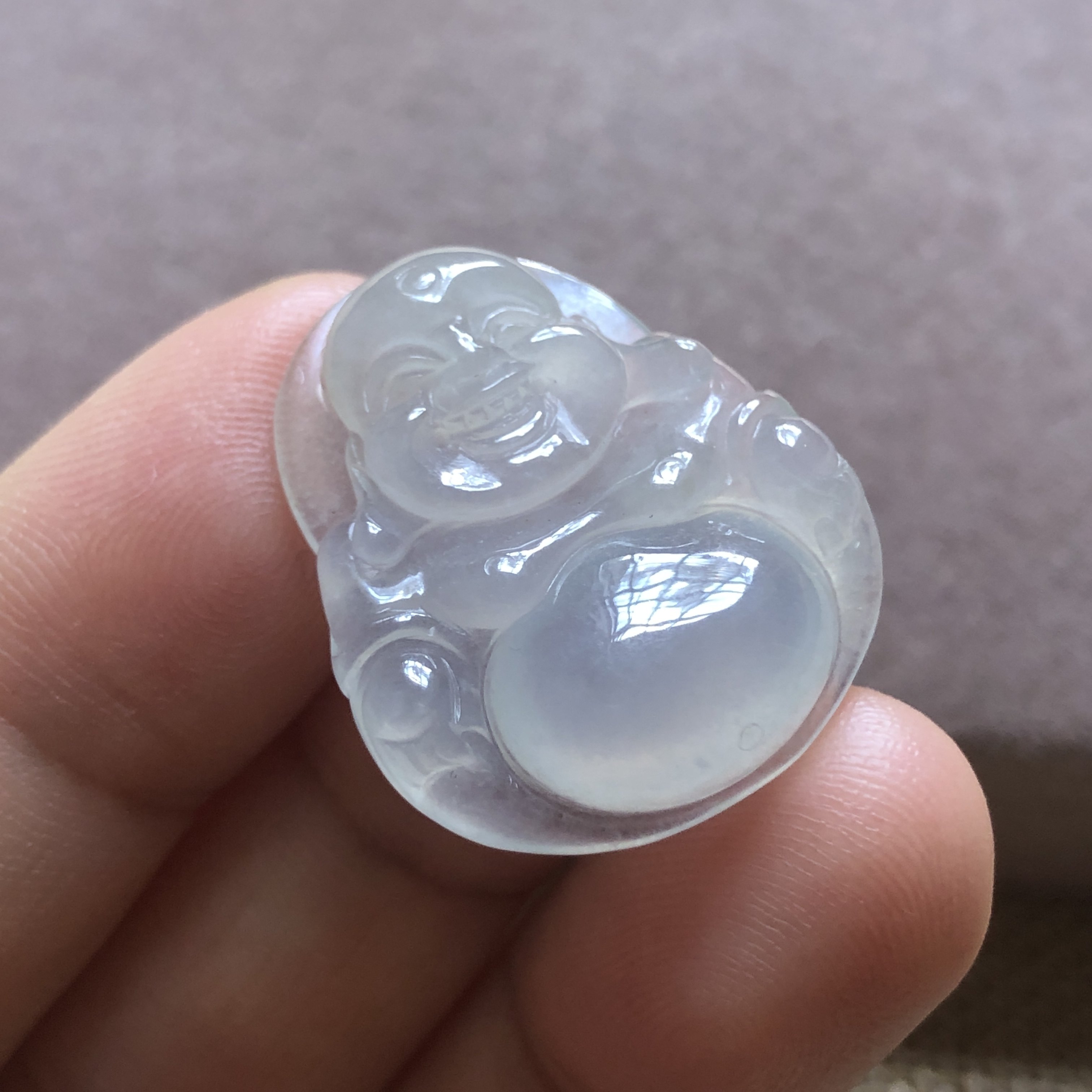 缅甸玉石A货翡翠珠宝玉雕玉器文玩老坑料冰种佛公挂件吊坠捡漏价
