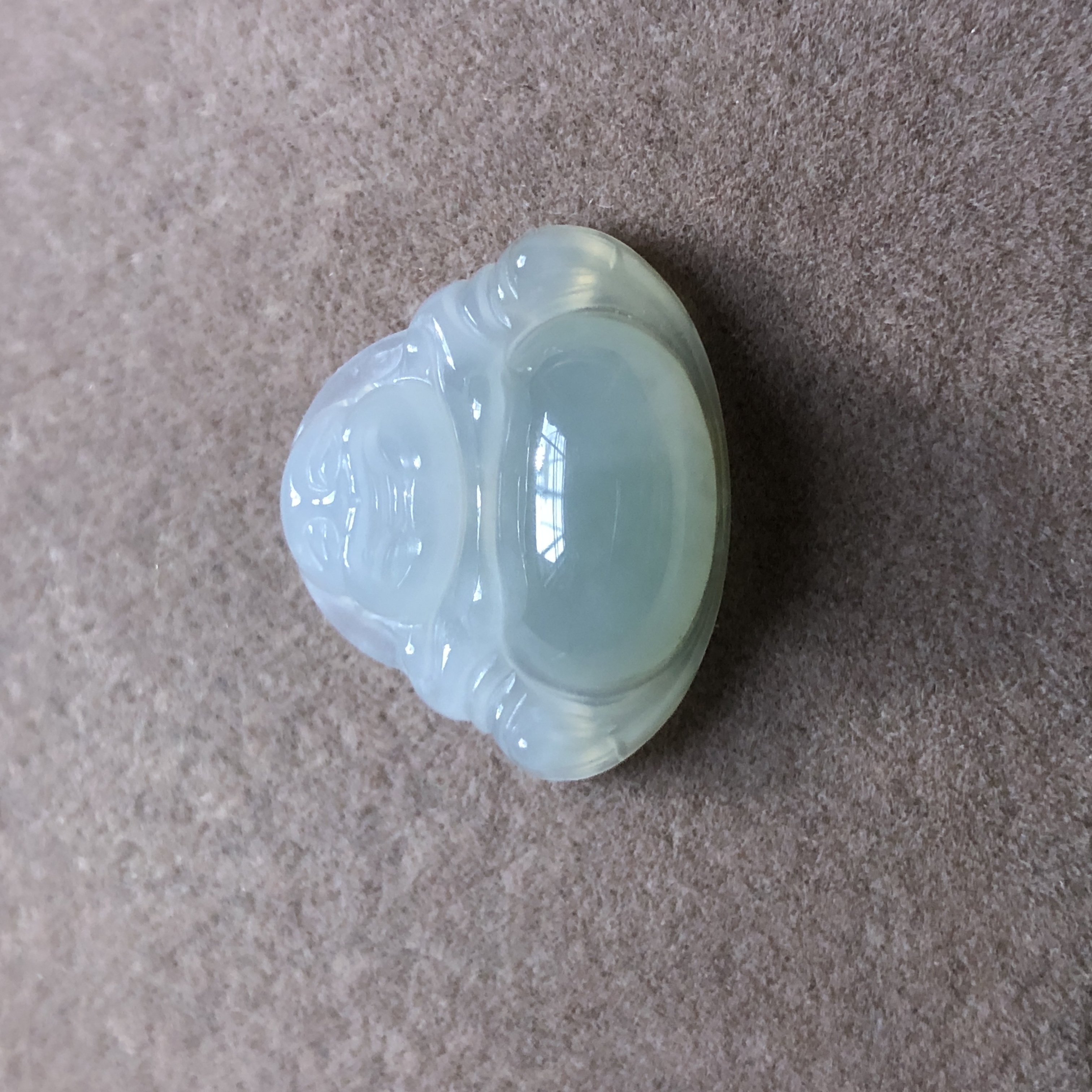 缅甸玉石A货翡翠珠宝玉器文玩老坑冰糯种起胶小佛公挂件吊坠捡漏