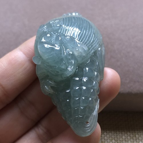 缅甸玉石A货翡翠玉雕玉器文玩老坑料冰糯种厚装玉米立体挂件吊坠