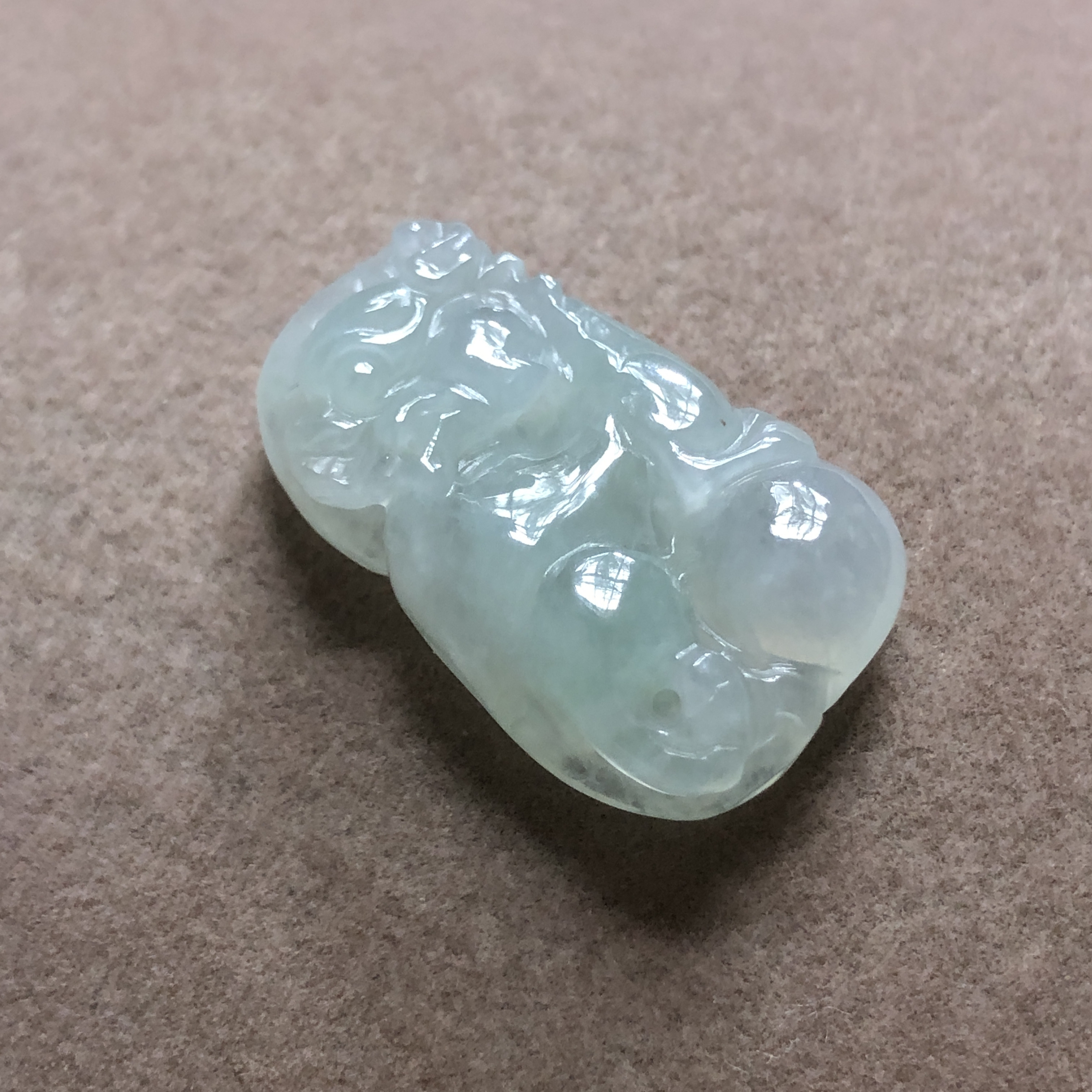缅甸玉石A货翡翠玉雕玉器文玩老坑料冰种貔貅有求必应挂件小吊坠