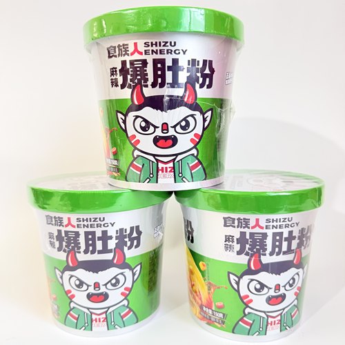 食族人麻辣爆肚粉丝150克桶装冲泡即速食方便办公室宿舍早餐夜宵