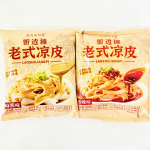 爱尚品相聚街边摊老式凉皮麻酱香辣味即食传统方便早代餐宵夜零食