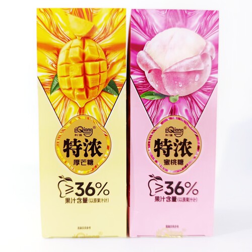 高颜值利强特浓厚芒糖蜜桃糖