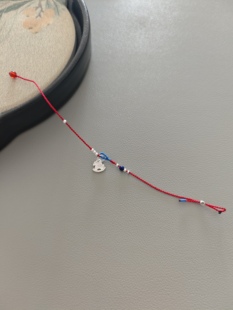 VerGem原创·马上有钱花 小马S925银手链 手工编织新年本命年红绳