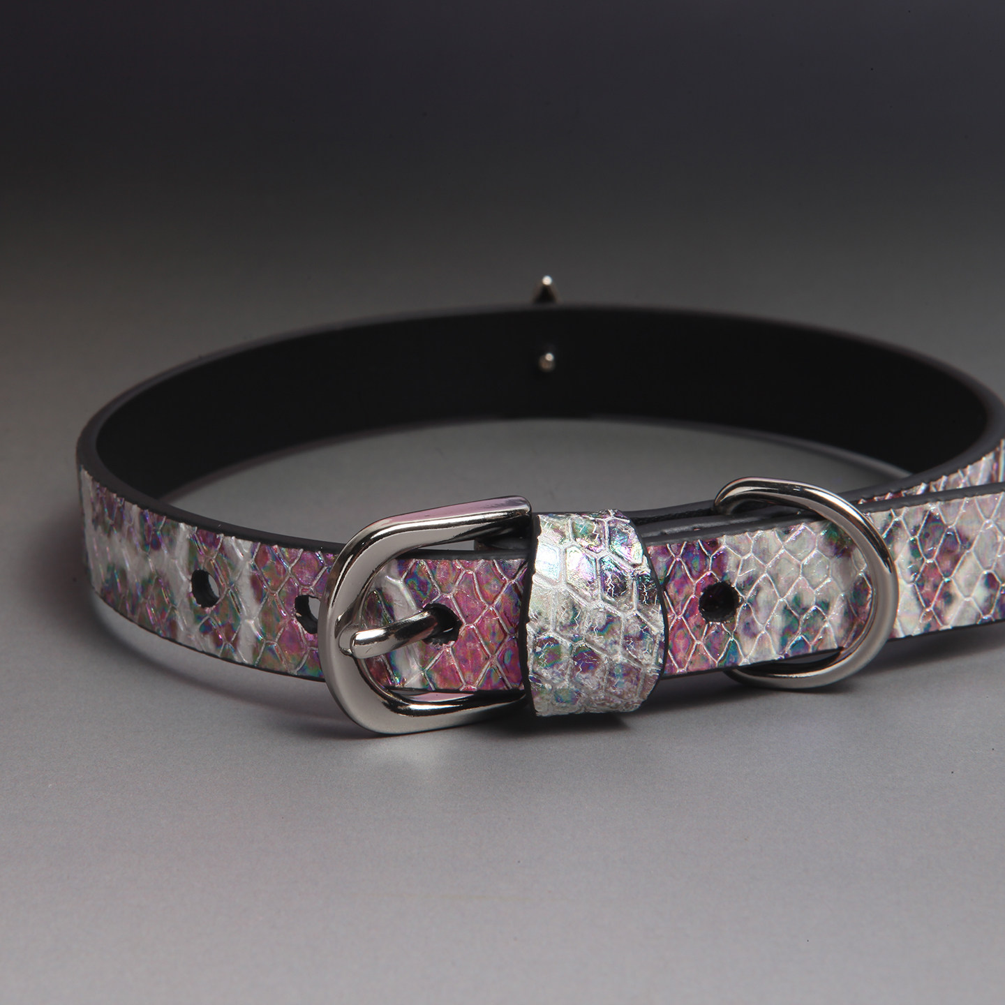 choker女朋友项圈女m-豹纹花牛皮质奢华定制情趣狗链牵引颈圈礼物