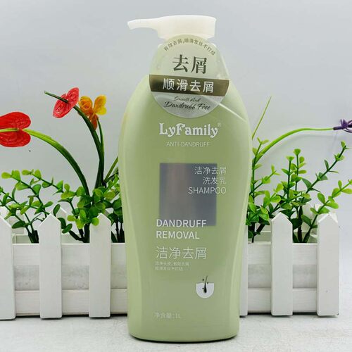 LyFamily洁净去屑洗发水1L家庭装