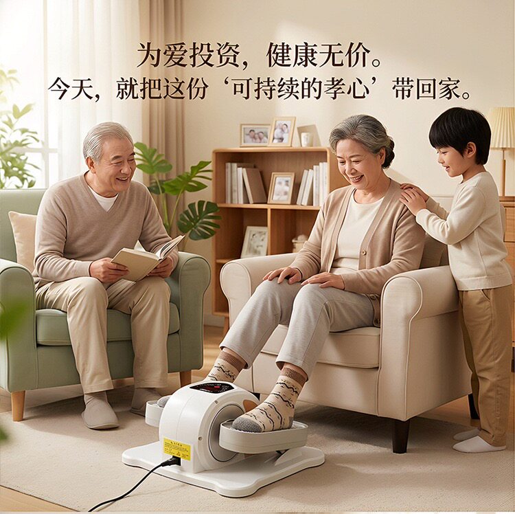 中老年中风偏瘫术后恢复锻炼踏步机家用半身不遂训练运动腿部按摩
