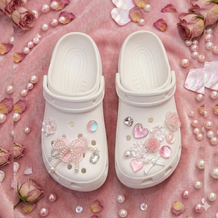【玫瑰诗】洞洞鞋配饰鞋花装饰配件洞洞鞋鞋花鞋扣配件鞋子配饰