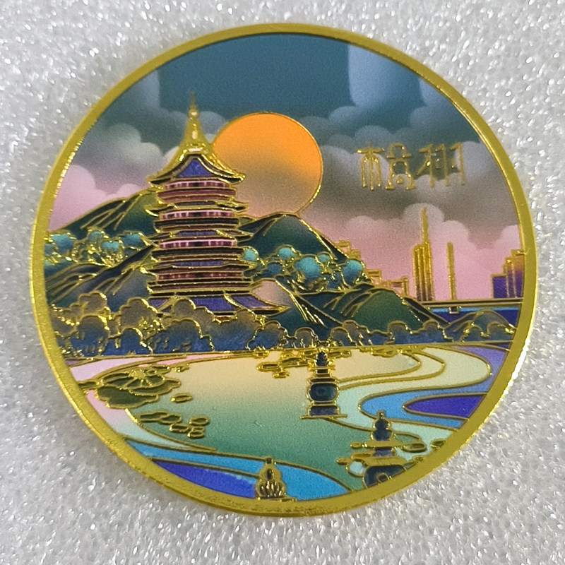 直径5cm杭州金属冰箱贴旅游景点