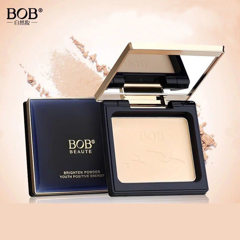 BOB定妆粉饼持久控油防水干粉遮瑕修容粉底干湿两用散粉女