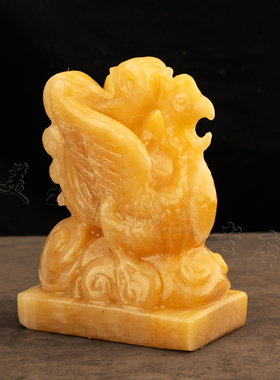 天然玉石朱雀摆件镇宅四方神兽