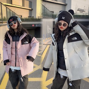 女童冲锋衣三合一可拆卸2025新款羽绒服儿童冬季加厚90白鹅绒外套